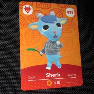 Animal Crossing amiibo - Sherb - card 425